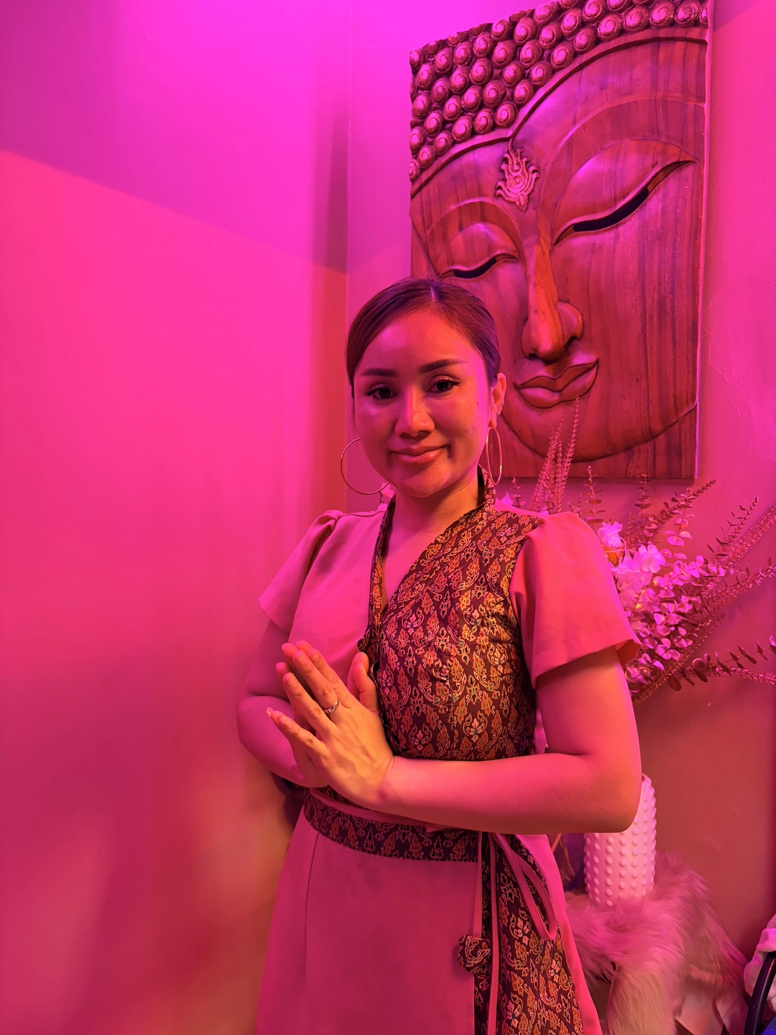 Massage relaxant dans une cabine Chaba Thaï